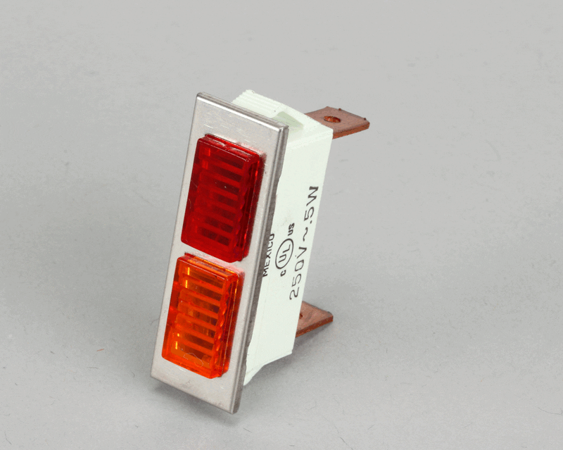Alto Shaam LI-3024 Indicator Light, Dual, Amber/Red, Rectangular, 250V, .5W