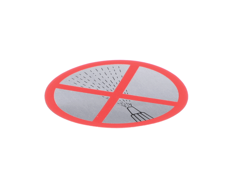 Bizerba 000000060544808101 Decal, Red & Gray, Do Not Clean with Hose