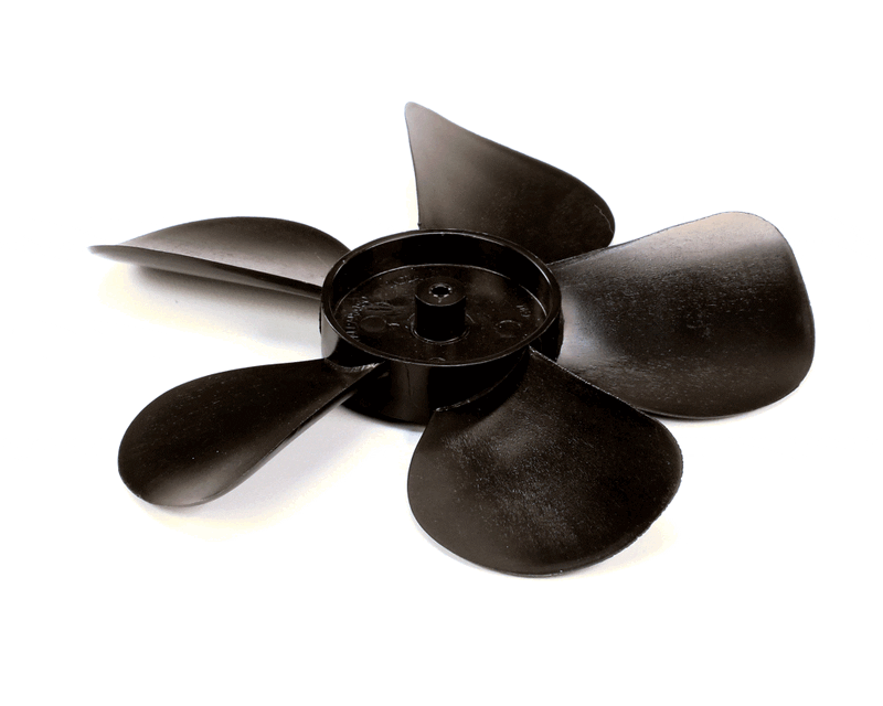Continental Refrigeration 40628 Fan Blade, Evaporator, 5.56", Clockwise, Black Plastic