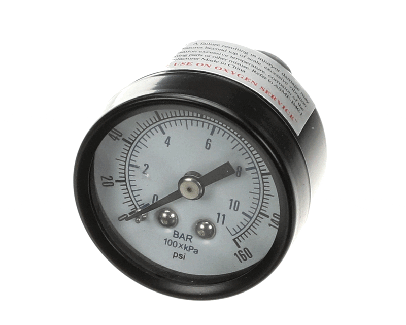 Doughpro Proluxe 110130008 Gauge, Air Regulator, 0-160 PSI, Black