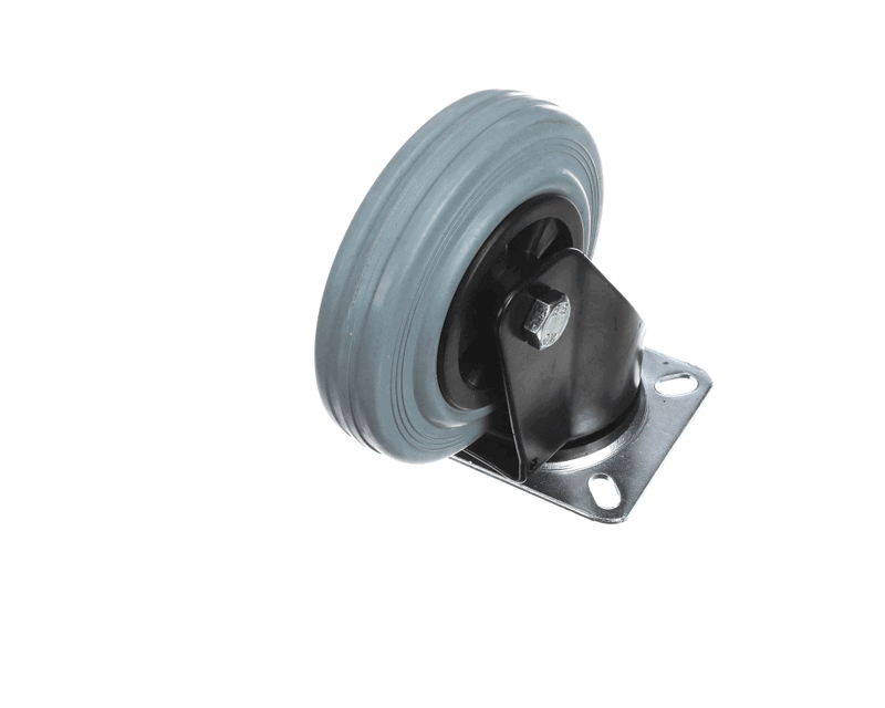 swivel caster black fork tire size 125x37 mm - 9040489