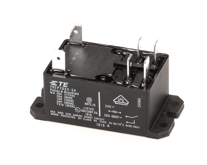 relay 2 pole 30amp 24vdc - 00-087714-042-5