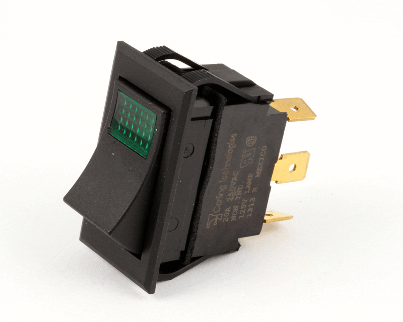 Lincoln 369805 Rocker Switch, Green Lighted