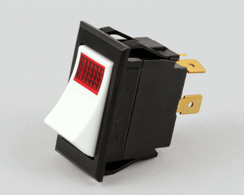 switch,power rocker,dpst,lighted red - 00-836920