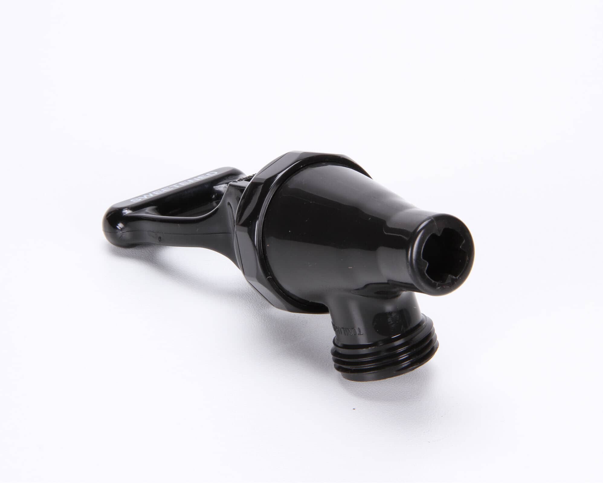 bunn faucet assembly,black plastic - 26685.01
