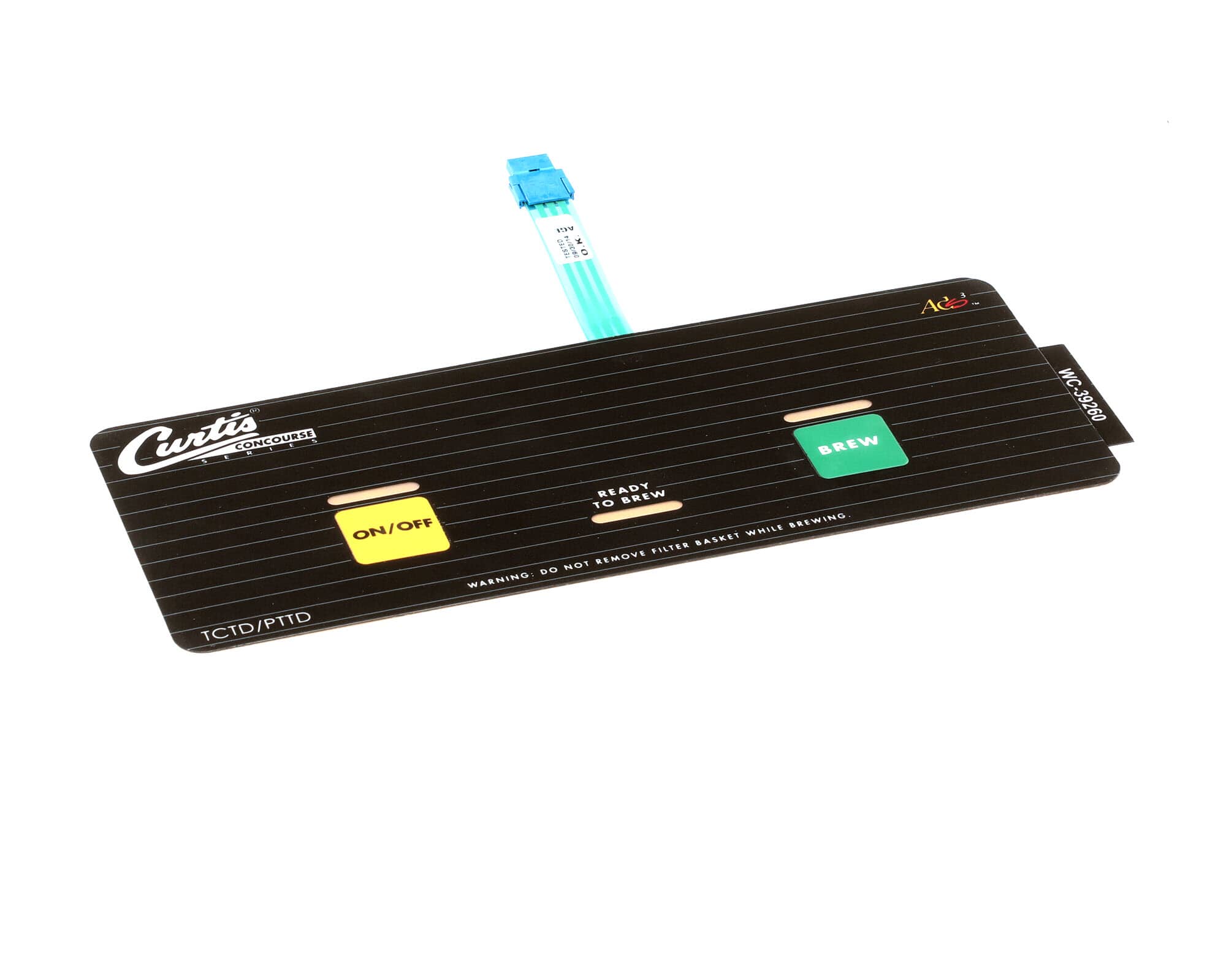 membrane contrl panel curtis tctd-35/s - wc-39260
