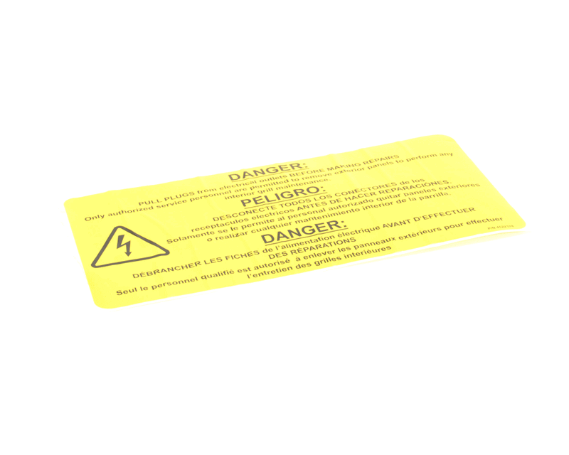 Garland 4522374 Warning Label, Pull Plugs