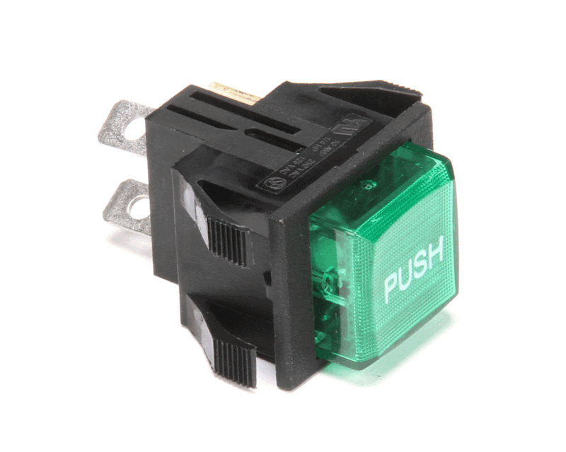 Crathco L455AL Switch, Pushbutton, Lighted Green, DPST